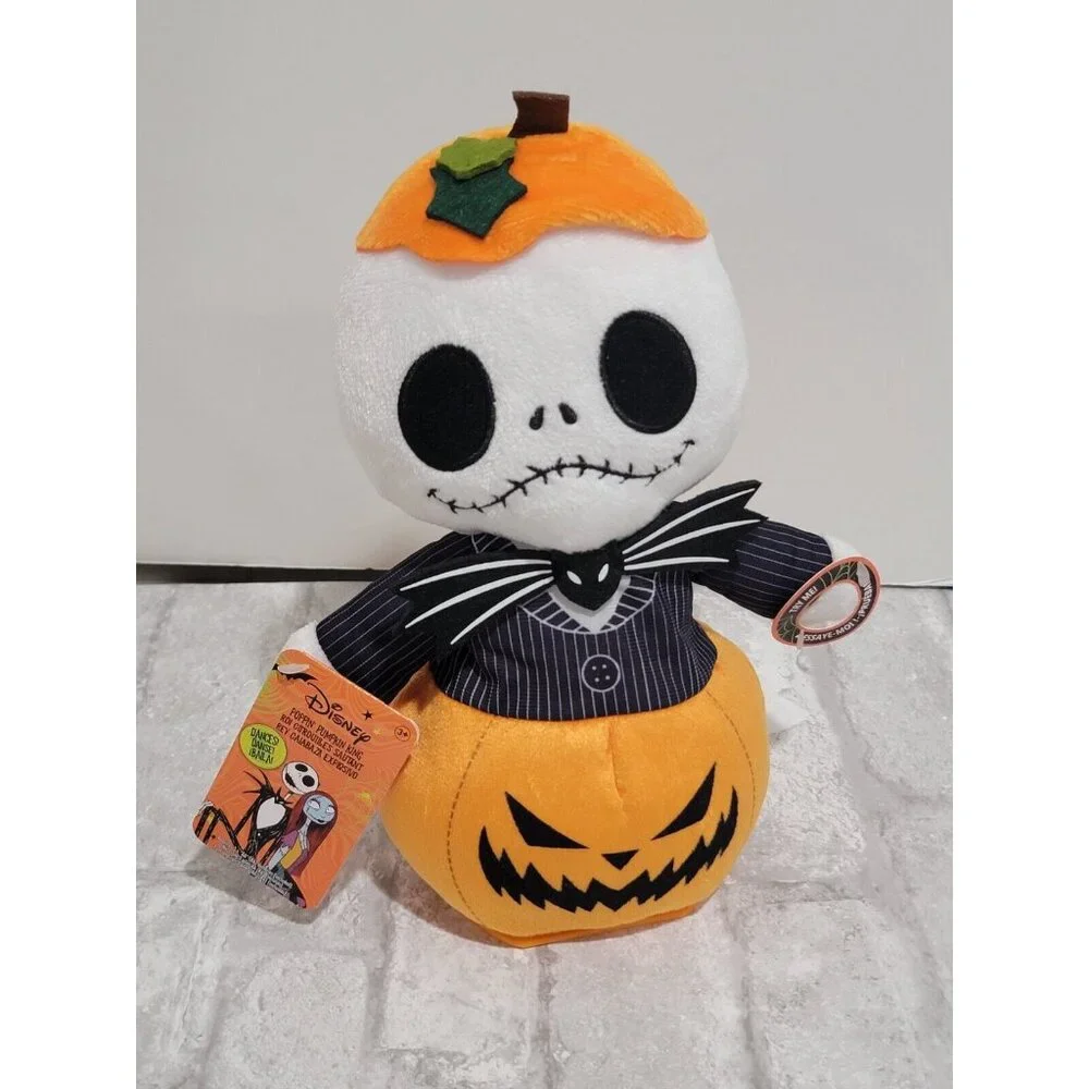 Disney Nightmare‎ Before Christmas Jack Skellington Animated Poppin Pumpkin